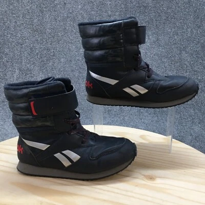 Reebok Waterproof Boots Youth 5 CI Snow Jogger Blue Lace Up Round Toe FV1551 - Image 1 of 4