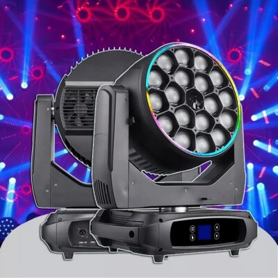 18x40W RGBW Bee Eye LED Moving Head DMX512 Stage Disco Party Club 52/76/148CH - Image 1 of 4