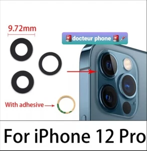 Lentille avec Adhésif Verre Caméra Appareil Photo iPhone 12 pro 🚨🚨 - Photo 1 sur 1