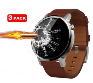 3 x Tempered Glass Screen Protector for Motorola Moto 360 2nd Gen Watch 42mm - Picture 1 of 11