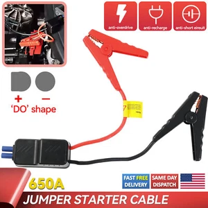 Car Jump Starter Smart Jumper Cable Connector Alligator Clamp Booster Clips  12V - Picture 1 of 13