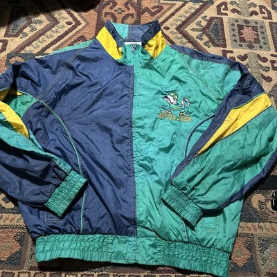 Vintage Pro Player Notre Dame Daniel Young Winbreaker Jacket Sz Xl Full Zip - Image 1 of 4