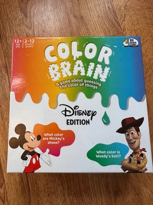 Disney Color Cerebro Juego de Mesa Mickey Mouse Minnie Mouse Quiz Juego de Fiesta Nuevo Foto 1 de 3