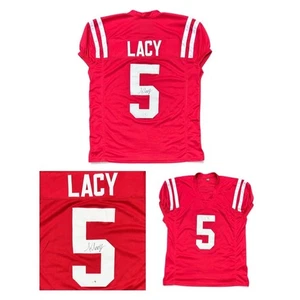 KEWAN LACY SIGNED CUSTOM WHITE JERSEY JSA - Picture 1 of 4