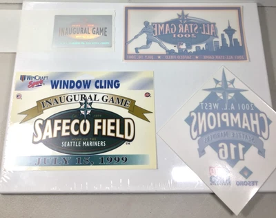Seattle Mariners 1999 Inaugural/ '01 MLB All Star Game Safeco Clings & Stickers - Image 1 of 4