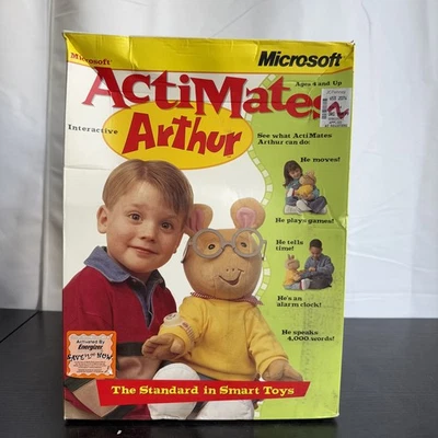 1998 Microsoft Actimates Arthur Interactive Talking Plush Brand New In Box - Image 1 of 4