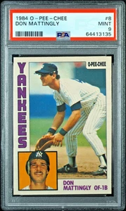 1984 O Pee Chee OPC Don Mattingly Rookie RC #8 PSA 9 - Picture 1 of 2