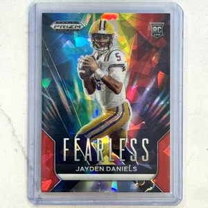 2024 Panini Prizm Draft Picks Jayden Daniels Fearless Rookie Red Ice Prizm Rc - Bild 1 von 2
