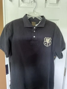 NWT RARE Polo Ralph Lauren Patchwork #15 Polo Shirt Black White Size XXL MRP$125 - Picture 1 of 6