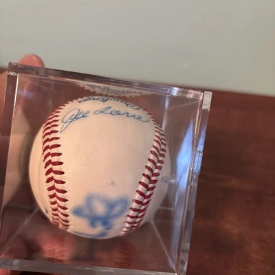 Béisbol firmado por Joe Torre Jason Giambi New York Yankees MLB Foto 1 de 4