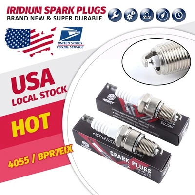 MODIGT Set Of 8 BPR7EIX 4055 For Dodge Colt 1.6L 1984-1990 Spark Plugs Durable - Image 1 of 4