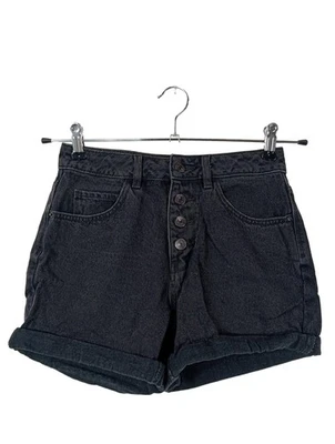 VERO MODA Pantalón corto de tela vaquera Mujeres Piratas Talla EU 34 negro - Imagen 1 de 4