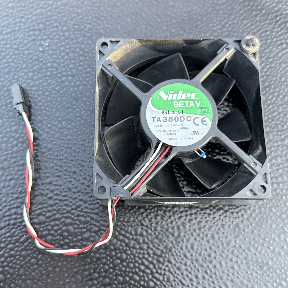 Nidec BETA V TA 350DC M35500-58 G1DEL DC 12V 0.23A C8563 3-PIN - Image 1 of 4