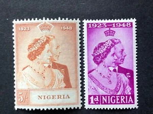 Nigeria 1948 RSW KGVI postfrischer Satz L/Val LH MNH ss Sg 62-63 - Bild 1 von 1
