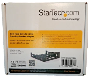 Startech BRACKETFDBK Bracket for 3.5" Floppy on 5.25" Base w Bezel - Picture 1 of 3