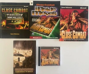Microsoft Close Combat (PC Game, 1996) + Four Game Reference Strategy Guides - Picture 1 of 8