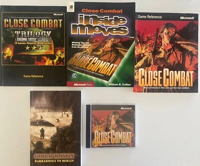 Microsoft Close Combat (PC Game, 1996) + Four Game Reference Strategy Guides - Image 1 of 4