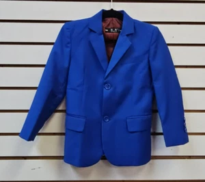 NEW Size 4 Boys Navy Blue Fully-Lined Blazer-2 Button Front-Ships Daily-vd3261 - Picture 1 of 6
