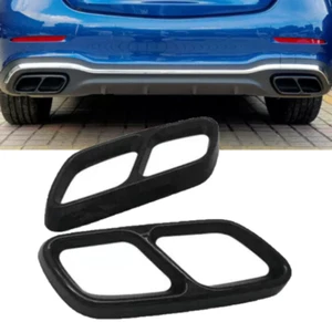 Gloss Black Exhaust Tip Outlet Trim Plastic Cover Fits 22-25 W206 C200 C300 - Picture 1 of 4