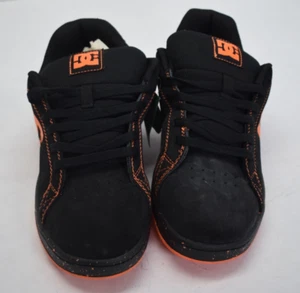 DC Graveler Low Black Orange Skate Shoe Nubuck Leather Mens Size 10 ADYS100536 - Picture 1 of 7