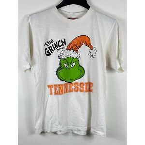 Dr.Seuss The Grinch Tennessee Graphic Tee Shirt White M Made in USA M D710