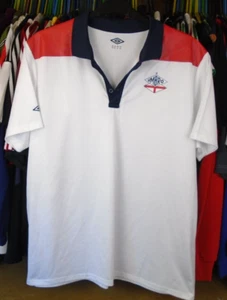 ENGLAND UMBRO FOOTBALL SOCCER POLO LEISURE SHIRT JERSEY TOP XXL ADULT - Picture 1 of 4