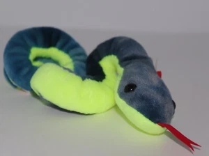 TY Beanie Babies Hissy the Snake Plush Toy ORIGINAL RARE - Picture 1 of 5
