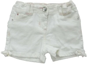Pantalones Cortos Denim Blancos 2 Años 3 Años Niñas Diamante Botón Niños Niños - Imagen 1 de 2