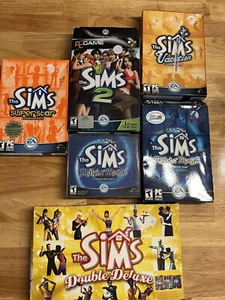 The Sims Lot PC CD Game Vacation Makin Magic Superstar Windows Boxes EUC READ* - Picture 1 of 13