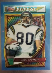 Cris Carter 1994 Minnesota Vikings Topps Finest Coated Card HOF (See Pictures) - Picture 1 of 6