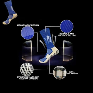 Calcetines antideslizantes deportivos premium con agarre fútbol fútbol calcetines de baloncesto mujer hombre - Imagen 1 de 11