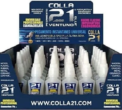 Colla21 colla istantanea universale professionale cianoacrilato 20g non secca
