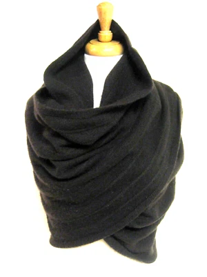 Mantón rectangular Nordstrom 100 % grueso de cachemir pesado marrón 21,5" x 81" Foto 1 de 4