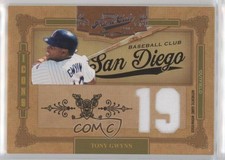 2008 Playoff Prime Cuts Icons Jersey Number Jerseys /99 Tony Gwynn #45 HOF