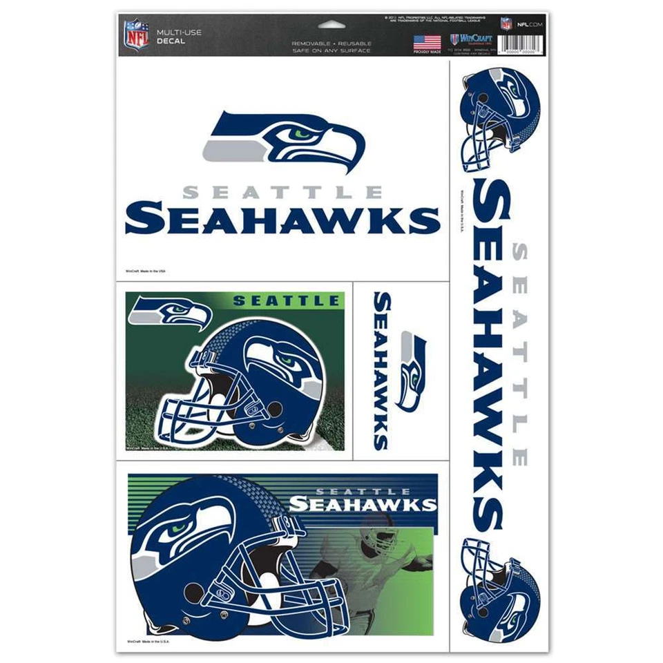 Juego de calcomanías Seattle Seahawks Ultra - 11"" X 17"" Foto 1 de 1