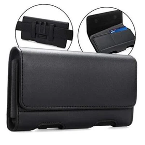 for Galaxy S24 Ultra S23 Ultra S22 XL (6.85" x 3.6" x 0.75") Black-Leather - Picture 1 of 8