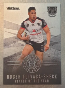2018 NRL Traders Club Hero Player of the Year Card Roger Tuivasa-Sheck CH29/32 - Picture 1 of 2