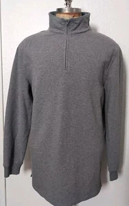 Pendleton Quarter Zip Sweater Mens XL Gray High Neck Pullover Stretch - Picture 1 of 14