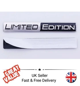 Alumininium LIMITED EDITION Emblem Auto Boot Kofferraum Heckklappe Silber & Schwarz - Bild 1 von 2