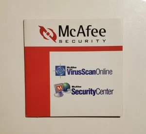 McAfee VirusScan Online & McAfee Security Center (Vintage PC CD-ROM, 2003) - Picture 1 of 3