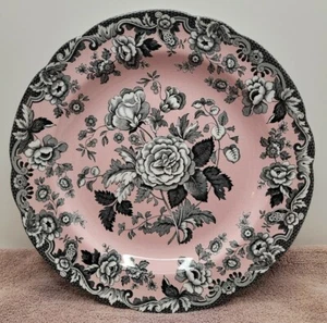The Spode Archive Collection British Flowers Rosa Pink Serving Plate. - Picture 1 of 5