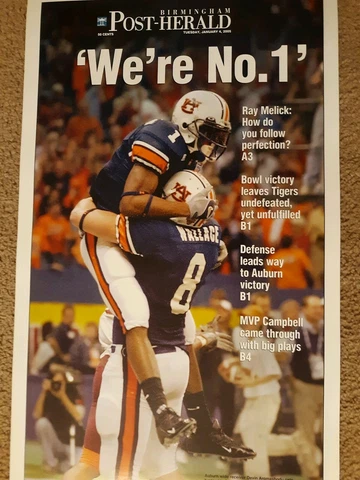 AUBURN TIGERS POSTER 2005 Poster.WE ARE #1 Cover