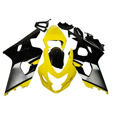 Kit de carenado amarillo negro para Suzuki GSXR600 GSXR750 2004 2005 carrocería de inyección Foto 1 de 4