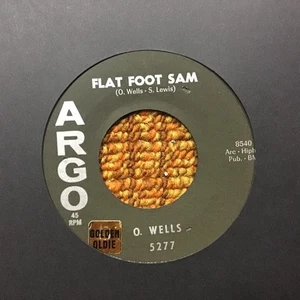 45 RPM Oscar Wills ARGO 5277 Flat Foot Sam / Nervous Boogie VG+ - Picture 1 of 2