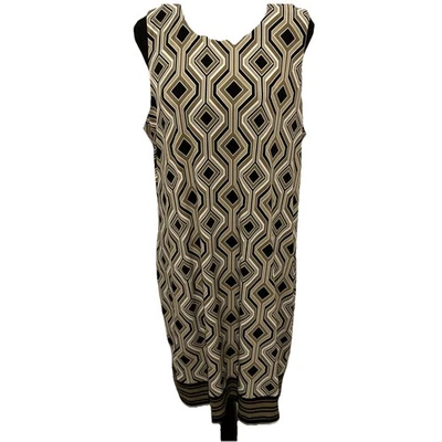 Michael Kors Dress Women’s XL Geometric Sleeveless Back Zip Multi Color  - Image 1 of 4