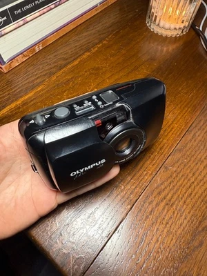 Used Olympus Stylus Epic Zoom 35mm Point & Shoot Film Camera, TESTED & WORKING - Image 1 of 4