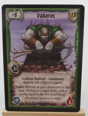 WARLORD Saga of the Storm CCG Nothrog Character Card VAKEROS 113/158 - Image 1 of 2