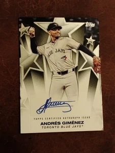 2025 Topps Series 2 - Baseball Stars Autographs Andres Gimenez #BSA2-AG (AU) - Picture 1 of 5