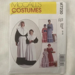 Disfraz de peregrino McCall's Sewing 2015 patrón M7230 para mujer 8-10 sin cortar - Imagen 1 de 2