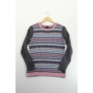 Talbots lambs wool fair isle sweater womens small retro grandmacore cozy warm - Picture 1 of 5